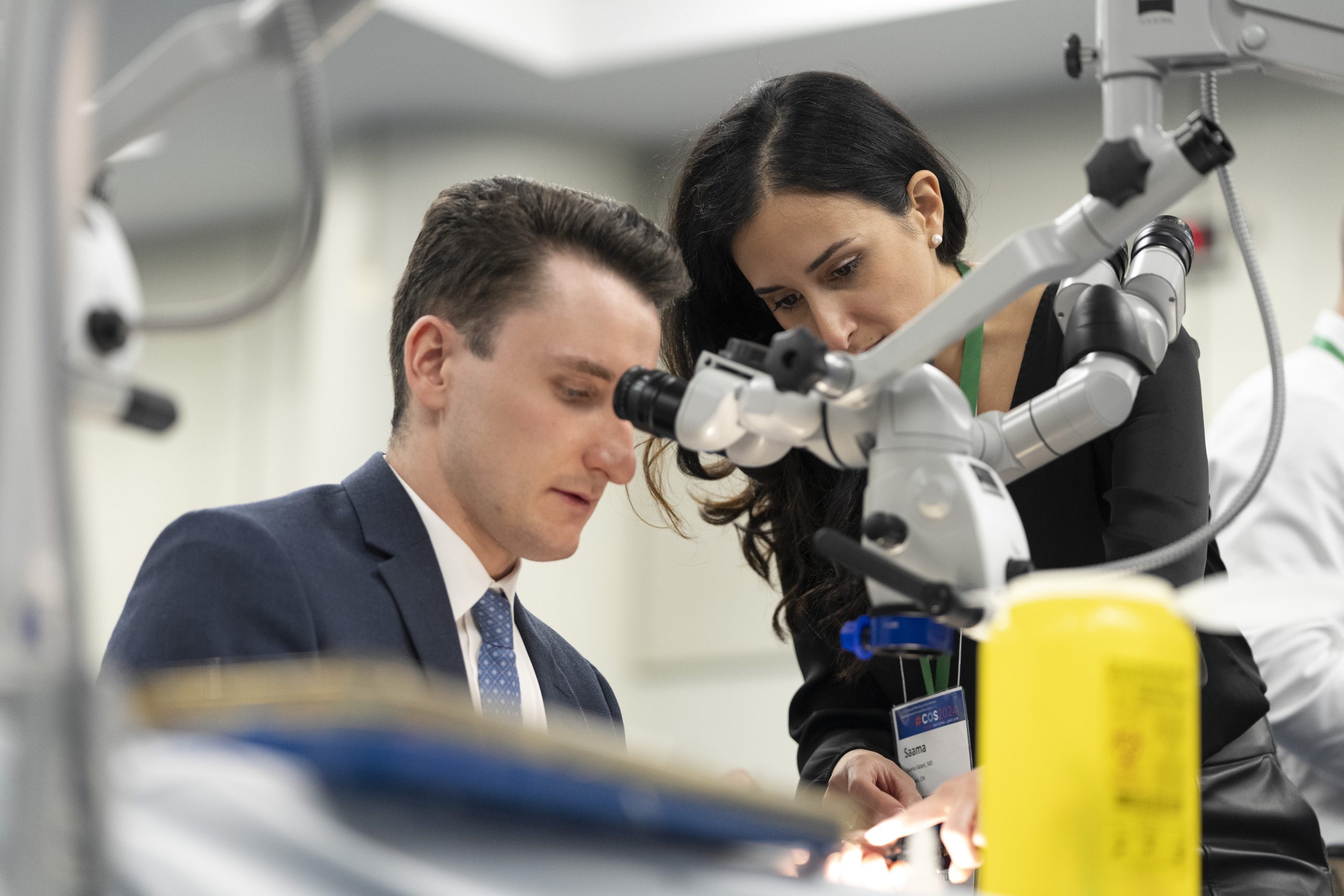 Ophthalmologists performing Surgery
